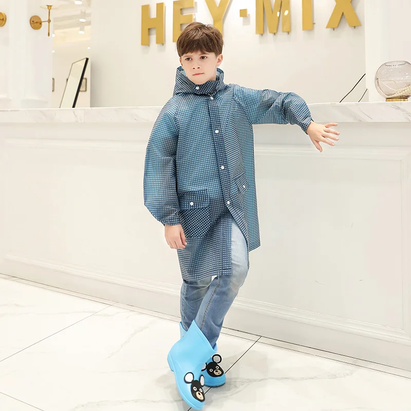 Fashion travel hiking raincoat poncho children's Plaid pocket raincoat student raincoat EVA children's raincoat
Fashion travel hiking raincoat poncho children's Plaid pocket raincoat student raincoat EVA children's raincoat