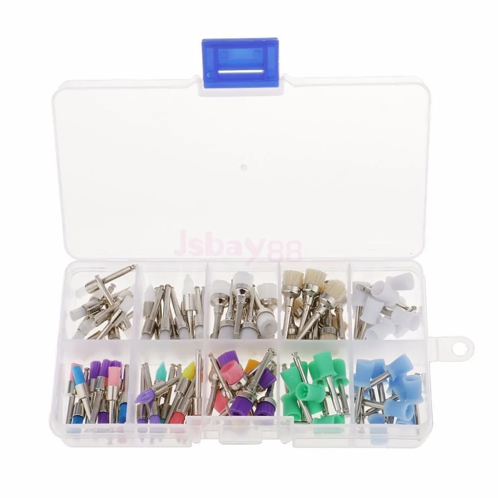 10 Mixed Types Disposable 100 Pcs Dental Prophy Brush Cup Polishing Polisher Bowl Rubber/Nylon Color
10 Mixed Types Disposable 100 Pcs Dental Prophy Brush Cup Polishing Polisher Bowl Rubber/Nylon Color