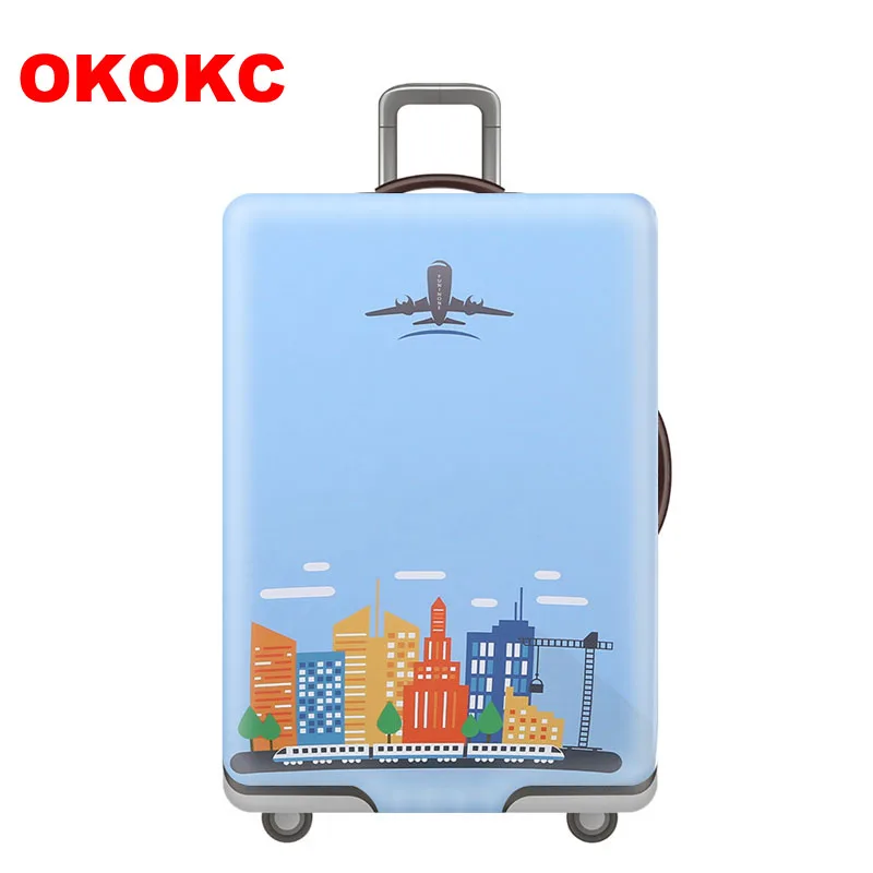 Чехол для чемодана okocc эластичный подходит чемоданов от 18 до 32 дюймов на