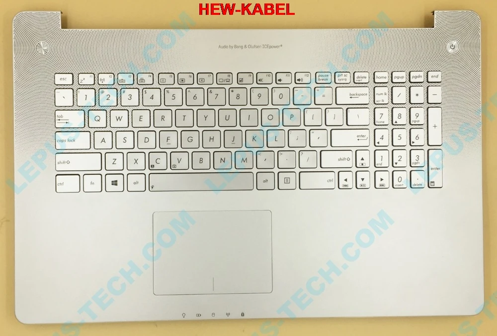Новая Оригинальная английская американская клавиатура с подсветкой для Asus N750 N750J