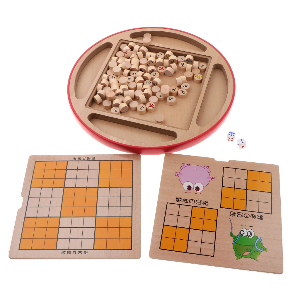 5 in 1 Chinese Checkers Wooden Checker Board Game for Children&Parent Intractive Toy