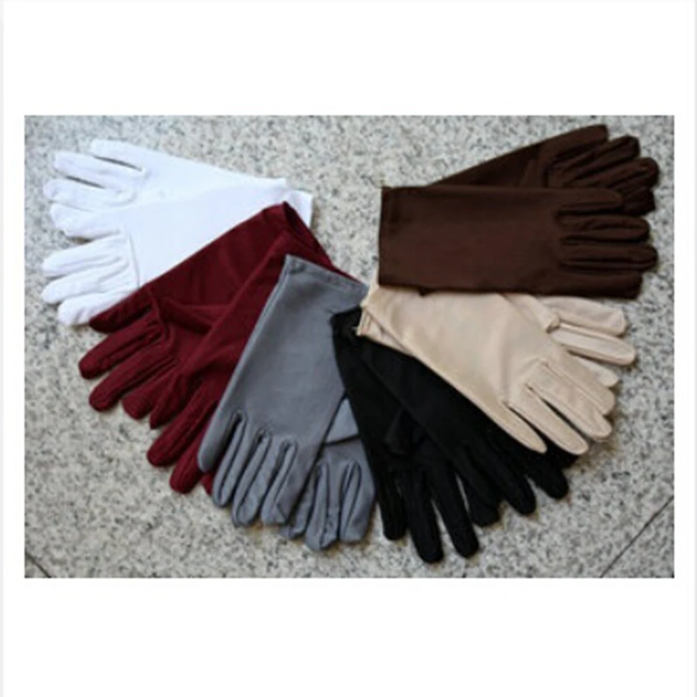 Elegant Lady Evening Party Formal Prom Stretch Satin Finger Wrist Gloves Stylish Elastic Sunscreen Gloves Hand Protection Mitten
Elegant Lady Evening Party Formal Prom Stretch Satin Finger Wrist Gloves Stylish Elastic Sunscreen Gloves Hand Protection Mitten