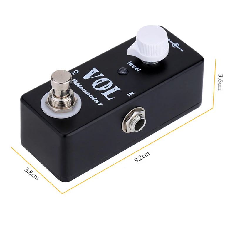 SOACH VOL Attenuator Distortion Guitar Effect Pedal True Bypass Zinc-aluminium Alloy Body
SOACH VOL Attenuator Distortion Guitar Effect Pedal True Bypass Zinc-aluminium Alloy Body