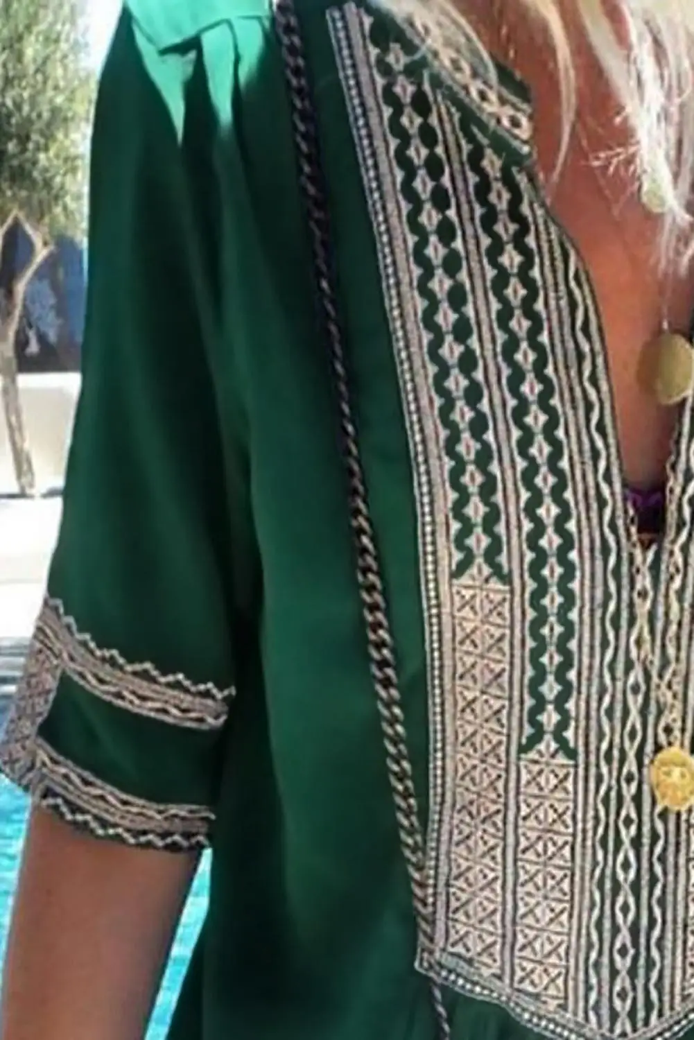 Echoine Green Bohemian Floral Print High Split Maxi Dress Women Summer V Neck Short Sleeve Patchwork Side Vacation Long Dresses
Echoine Green Bohemian Floral Print High Split Maxi Dress Women Summer V Neck Short Sleeve Patchwork Side Vacation Long Dresses