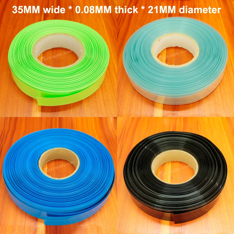 10m/lot Lithium Battery Heat Shrinkable Sleeve 21700 Package Sheath Pvc Shrinkage Insulation Film Tube Diameter 21mm
10m/lot Lithium Battery Heat Shrinkable Sleeve 21700 Package Sheath Pvc Shrinkage Insulation Film Tube Diameter 21mm