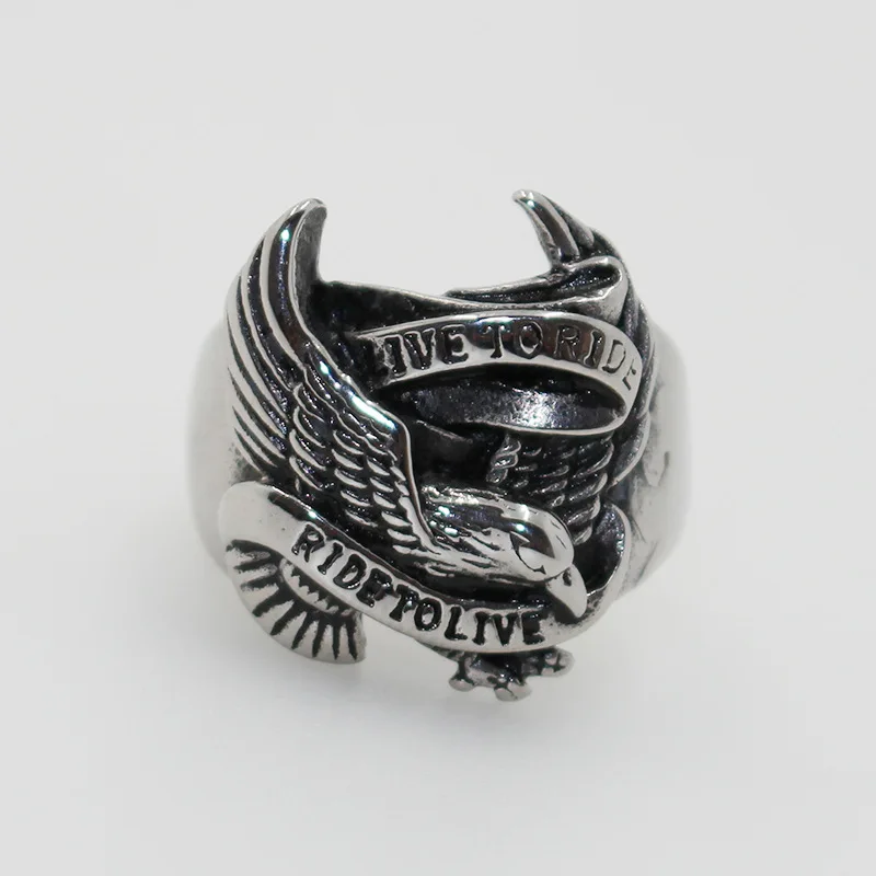 Retro Stainless Steel Men's Rings Unique Cool Animals Eagle Rings For Father's Day High Quality Gift Fashion Bijoux Dropping
Retro Stainless Steel Men's Rings Unique Cool Animals Eagle Rings For Father's Day High Quality Gift Fashion Bijoux Dropping