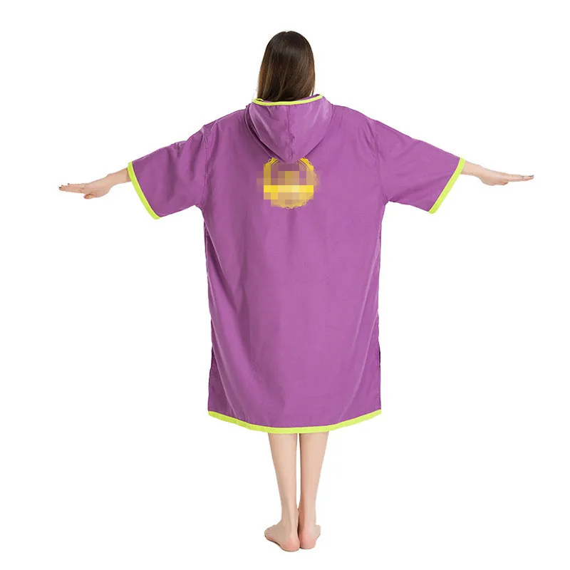 Purple Stitching Portable Quick-drying Windproof Warm Robe Bath Towel Outdoor Adult Hooded Beach Towel Poncho Bath Towel Woman
Purple Stitching Portable Quick-drying Windproof Warm Robe Bath Towel Outdoor Adult Hooded Beach Towel Poncho Bath Towel Woman