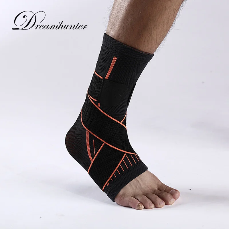1 pcs ankle support 3D weaving elastic Adjustable Winding double Tape bandage Black nylon strap basketball football ankle brace
1 pcs ankle support 3D weaving elastic Adjustable Winding double Tape bandage Black nylon strap basketball football ankle brace