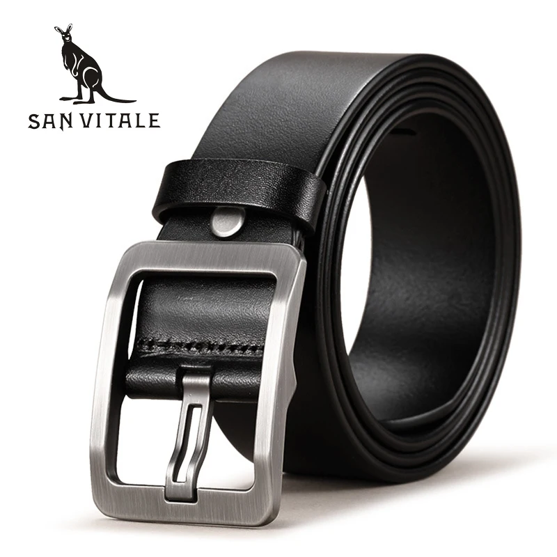 SAN VITALE 100% Cowhide Genuine Leather Belts for Men Brand Strap Male Pin Buckle Fancy Vintage Cowboy Jeans Cintos Freeshipping
SAN VITALE 100% Cowhide Genuine Leather Belts for Men Brand Strap Male Pin Buckle Fancy Vintage Cowboy Jeans Cintos Freeshipping