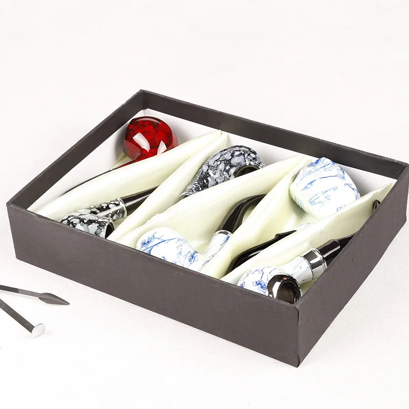 Wood Color Smoking Pipe 6pcs/ Set Tobacco Pipe 16CM Holder Birthday Gift for Boyfriend Father Grandfather with Knife
Wood Color Smoking Pipe 6pcs/ Set Tobacco Pipe 16CM Holder Birthday Gift for Boyfriend Father Grandfather with Knife