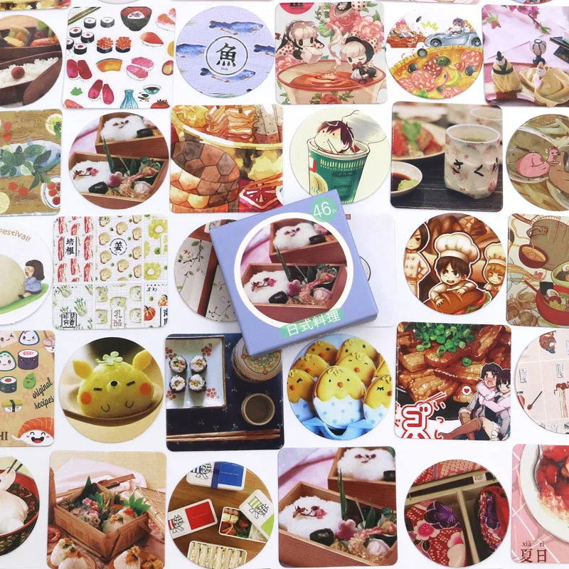 46 PCS/box New Food Diary Paper Lable Stickers Crafts And Scrapbooking Decorative Lifelog Sticker DIY Lovely Stationery
46 PCS/box New Food Diary Paper Lable Stickers Crafts And Scrapbooking Decorative Lifelog Sticker DIY Lovely Stationery