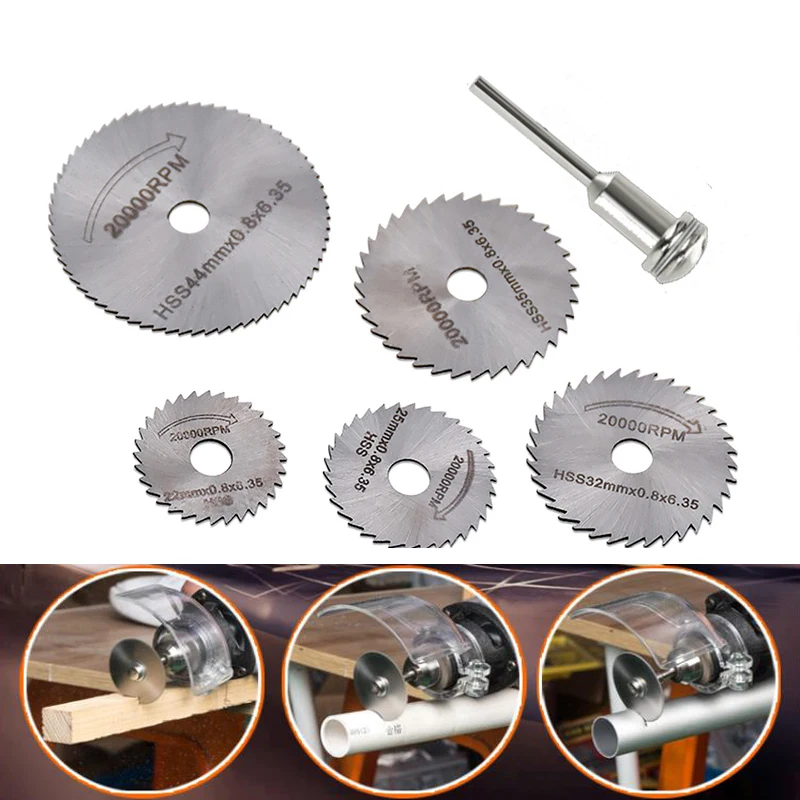 YEODA 6pc Circular Saw Blades Metal Wood Cutting Blades Disc Woodworking Grinding Sets For Rotary Tool Cutter Accessories
YEODA 6pc Circular Saw Blades Metal Wood Cutting Blades Disc Woodworking Grinding Sets For Rotary Tool Cutter Accessories