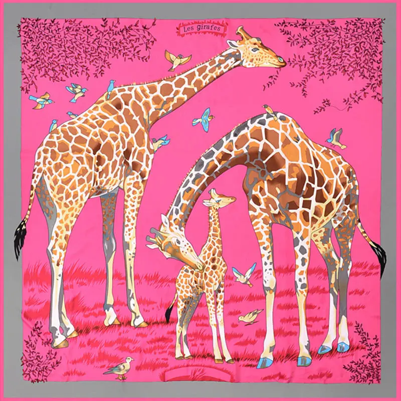 KOI LEAPING Fashion Western style 130 Silk Scarf giraffe pattern Printing shawl Female big Scarf Headscarf Sunscreen Scarf gift
KOI LEAPING Fashion Western style 130 Silk Scarf giraffe pattern Printing shawl Female big Scarf Headscarf Sunscreen Scarf gift