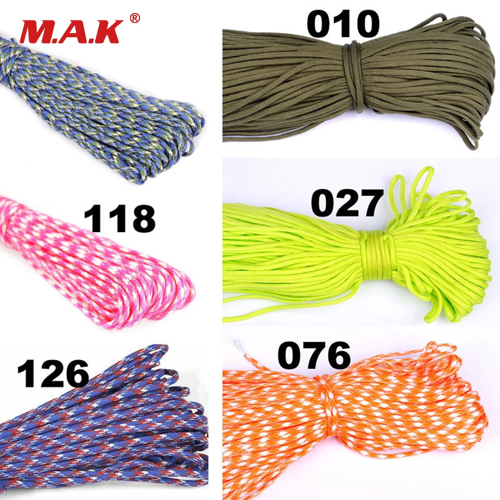 25/50/100/FT Paracord 550 8/16/32/m Parachute Cord Lanyard Rope Mil Spec Type III 7 Strand Climbing Camping Survival Equipment
25/50/100/FT Paracord 550 8/16/32/m Parachute Cord Lanyard Rope Mil Spec Type III 7 Strand Climbing Camping Survival Equipment