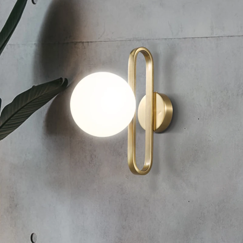 Настенный светильник светодиодный креативный ретро из латуни|Комнатные