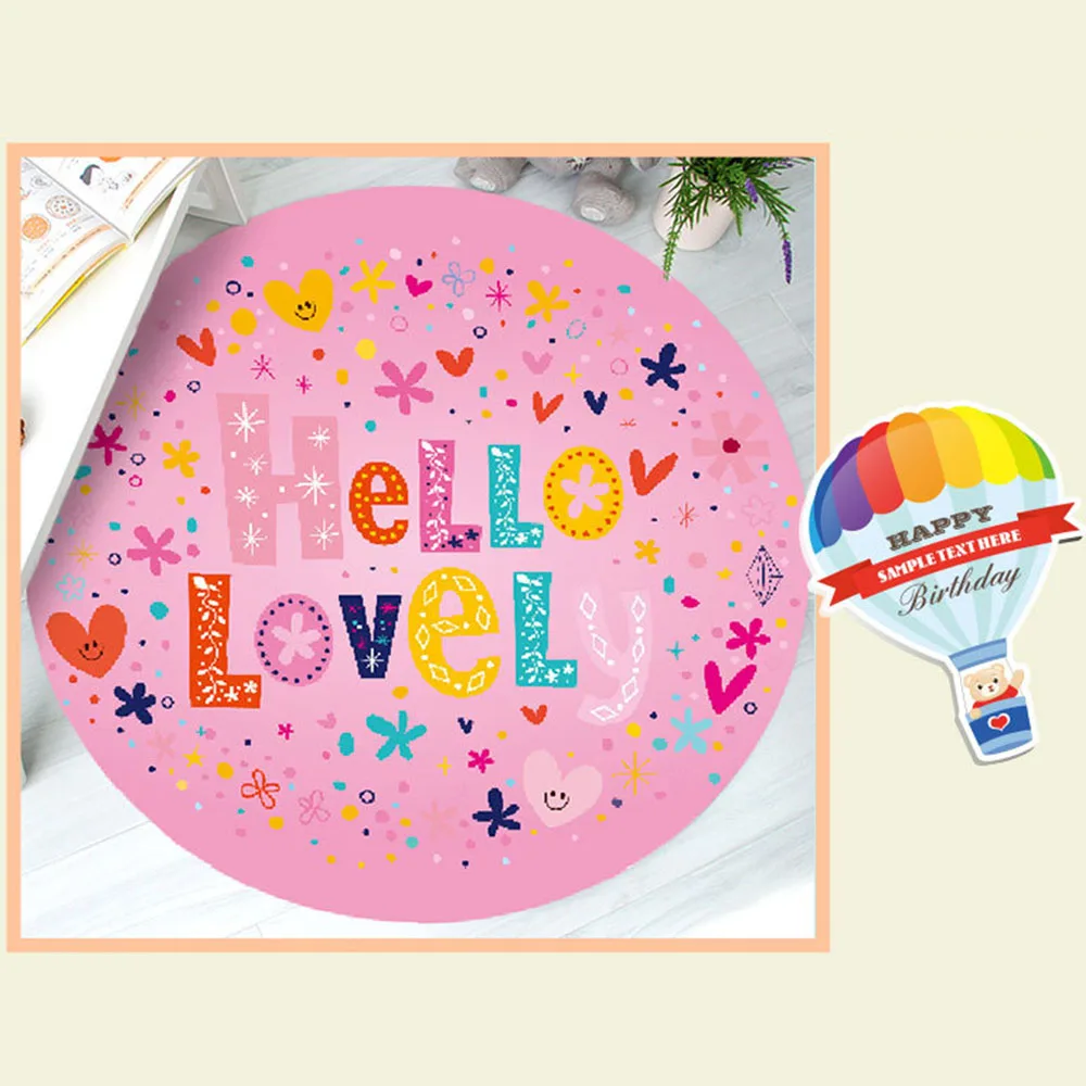 60 x 60cm Round Carpets play mat for children Bedroom Area Rugs Room Baby Crawling Mat For Children Room Skidproof Area
60 x 60cm Round Carpets play mat for children Bedroom Area Rugs Room Baby Crawling Mat For Children Room Skidproof Area
