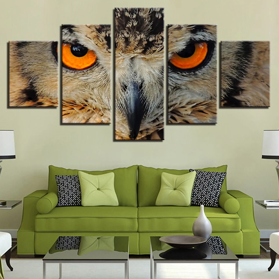 Modern Living Room Wall Decor HD Printing Frame Paintings 5 Pieces Animals Owl Face Red Eyes Art Posters Modular Pictures Canvas
Modern Living Room Wall Decor HD Printing Frame Paintings 5 Pieces Animals Owl Face Red Eyes Art Posters Modular Pictures Canvas