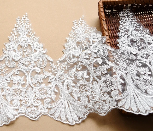 3Yards/pack Refined Luxury Car Bone Ivory Lace Wedding Dress Accessories Lace Trim
3Yards/pack Refined Luxury Car Bone Ivory Lace Wedding Dress Accessories Lace Trim