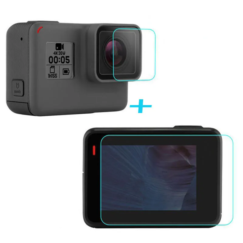 Tempered Glass Protector Cover Case Front Camera Lens LCD Screen Protective Film For GoPro Hero 6/5 Black
Tempered Glass Protector Cover Case Front Camera Lens LCD Screen Protective Film For GoPro Hero 6/5 Black
