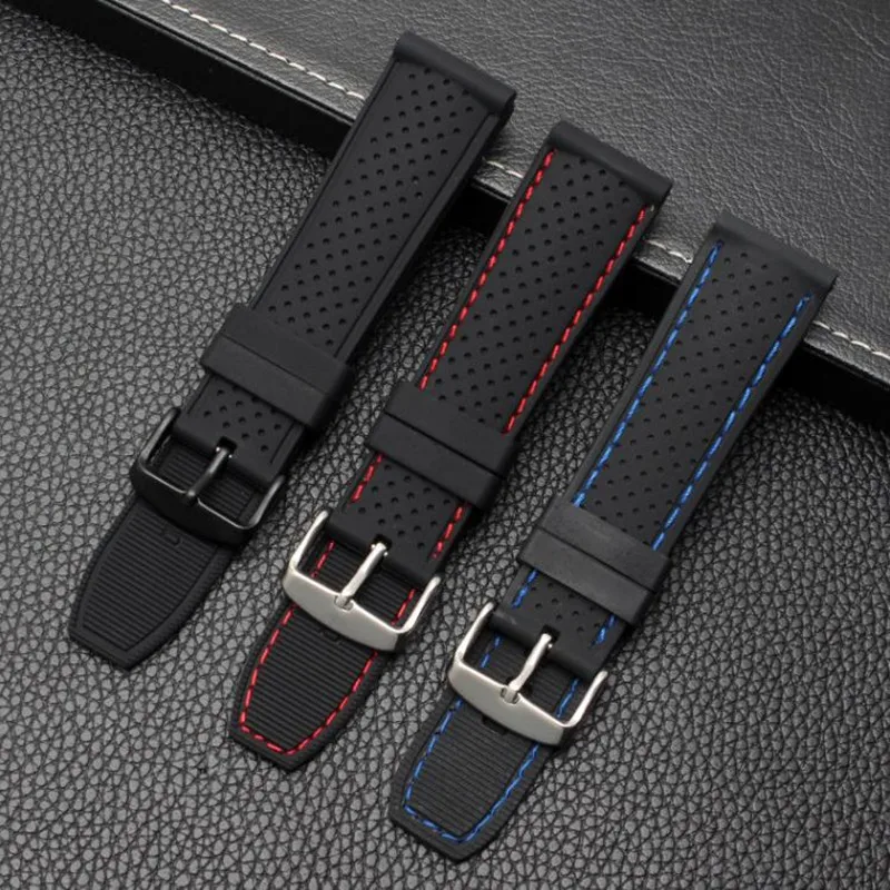 22mm Soft Silicone Watch Strap Belt Waterproof Breathable Wristband for Summer Outdoor Sports Sweatproof Watch Bands Accessories
22mm Soft Silicone Watch Strap Belt Waterproof Breathable Wristband for Summer Outdoor Sports Sweatproof Watch Bands Accessories