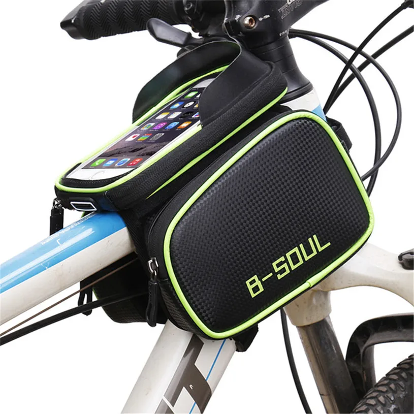 B-soul Bicycle Frame Front Bag Touch Screen Head Top Waterproof Tube Double Pouch Bike Bag 6.2 Inch MTB Cycling Bag Accessory
B-soul Bicycle Frame Front Bag Touch Screen Head Top Waterproof Tube Double Pouch Bike Bag 6.2 Inch MTB Cycling Bag Accessory