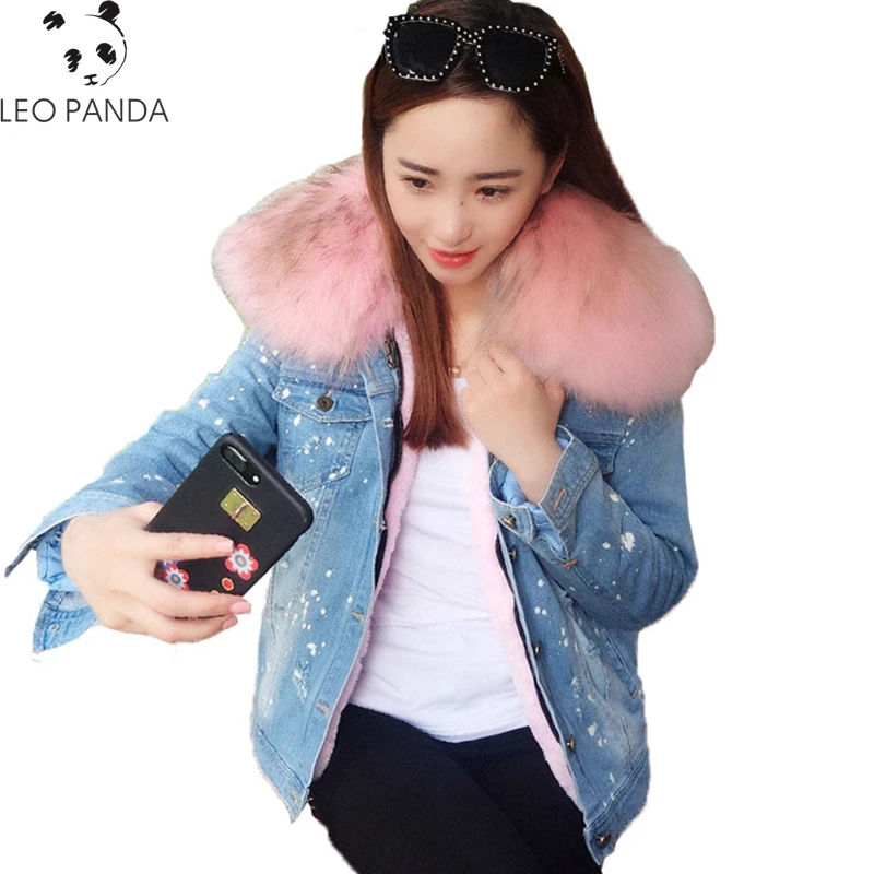 New Fashion Spring Autumn Warmth Thicken Loose Coat Women Zipper Rex Rabbit Fur High-quality Female Fanx fur CY378 | Женская одежда