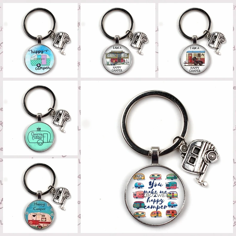 HOT personality camp pattern glass pendant key chain cute mini car model lobster buckle key ring pendant jewelry men women gifts
HOT personality camp pattern glass pendant key chain cute mini car model lobster buckle key ring pendant jewelry men women gifts