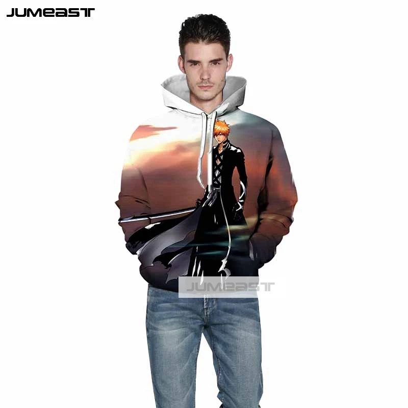 Толстовка с капюшоном Jumeast 3D принтом для мужчин и женщин спортивный свитер