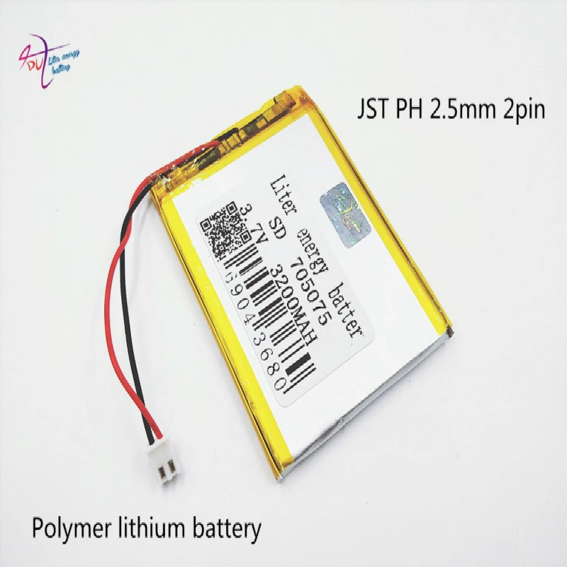 XHR-2P 2.54 3200mAh 3.7V in the special offer core polymer batteries mobile power 705075 DIY
XHR-2P 2.54 3200mAh 3.7V in the special offer core polymer batteries mobile power 705075 DIY
