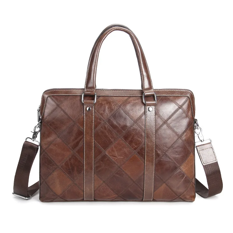 Vintage Plaid Brand Designer Genuine Leather Bag Casual Horizontal Men Leather Handbags Soft Cow Leather Fashion Men Briefcase
Vintage Plaid Brand Designer Genuine Leather Bag Casual Horizontal Men Leather Handbags Soft Cow Leather Fashion Men Briefcase