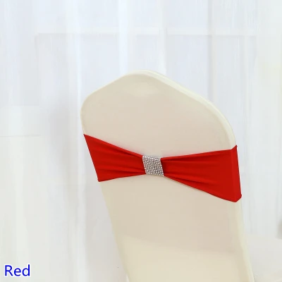Colour Red Tie Bands Lycra Sash Chair Sash Bow Tie Ribbon For Wedding Party Banquet Decoration Wholesale With Shiny Belt
Colour Red Tie Bands Lycra Sash Chair Sash Bow Tie Ribbon For Wedding Party Banquet Decoration Wholesale With Shiny Belt
