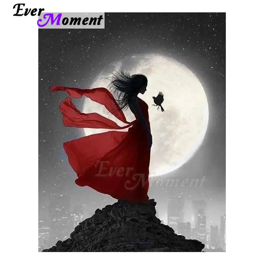 Ever Moment Diamond Painting Girl Red Dress Moon 5D DIY Mosaic Full Square Drill Picture Of Rhinestone Diamond Embroidery 3F494
Ever Moment Diamond Painting Girl Red Dress Moon 5D DIY Mosaic Full Square Drill Picture Of Rhinestone Diamond Embroidery 3F494