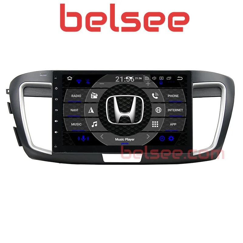 Belsee Android 9 0 радио автомобильный Головной блок навигация Мультимедиа GPS для Honda Accord