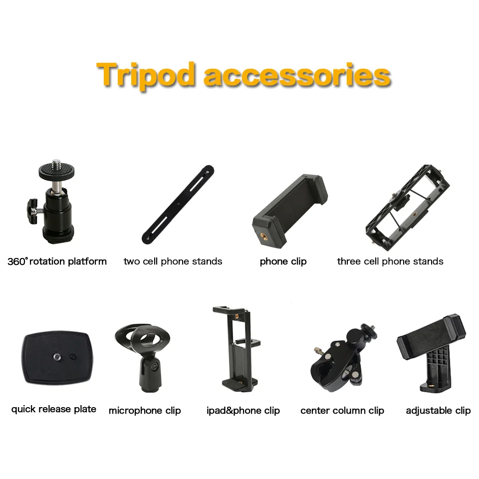 

Zomei Live Tripod Selfie Stands Accessories phone holder clips platform for smart phone/ipad/DSLR camera/live broadcast tripod