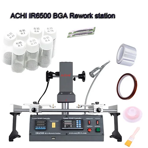 Инфракрасная паяльная станция ACHI IR6500 V.2 IR BGA для ремонта материнских плат BGA
Инфракрасная паяльная станция ACHI IR6500 V.2 IR BGA для ремонта материнских плат BGA