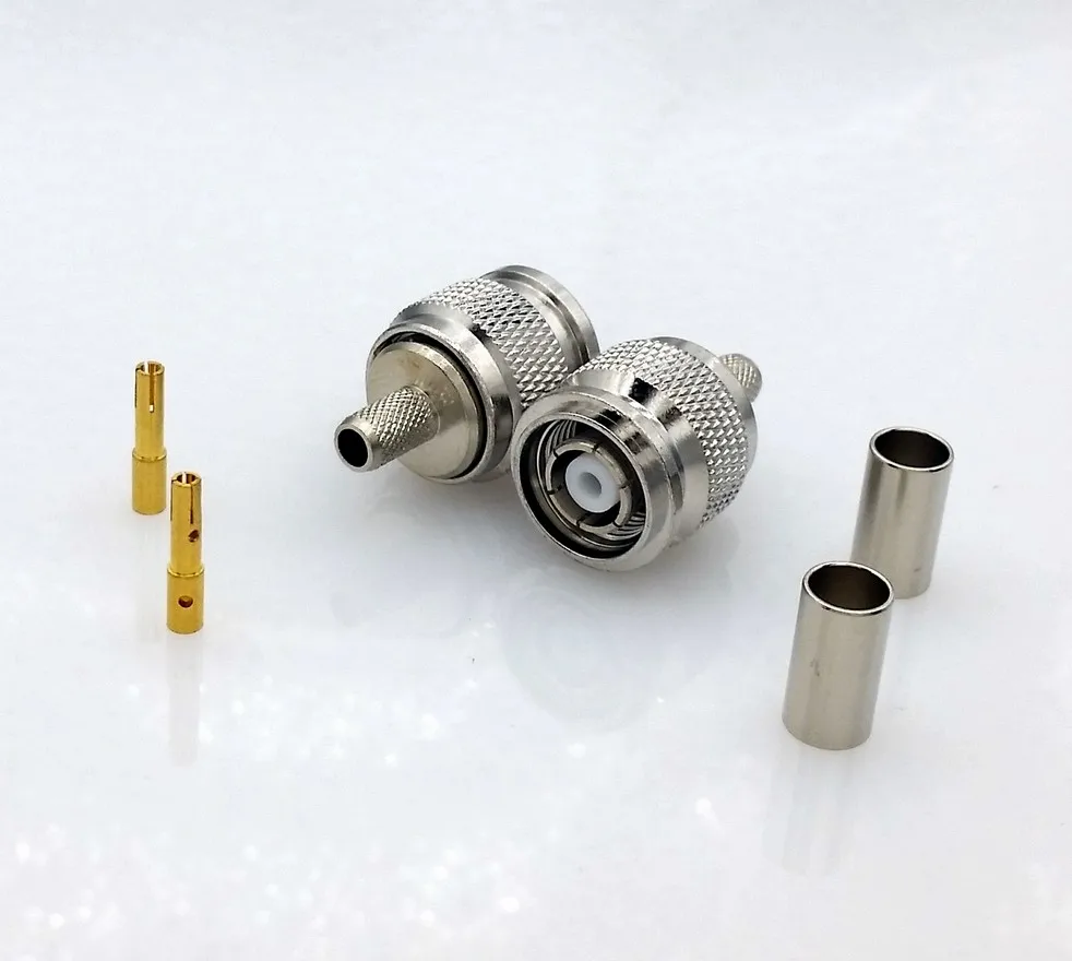 TNC Female Connector for RG58 RG142 LMR195 RG400 coaxial cable TNC RF Connector 1pcs
TNC Female Connector for RG58 RG142 LMR195 RG400 coaxial cable TNC RF Connector 1pcs