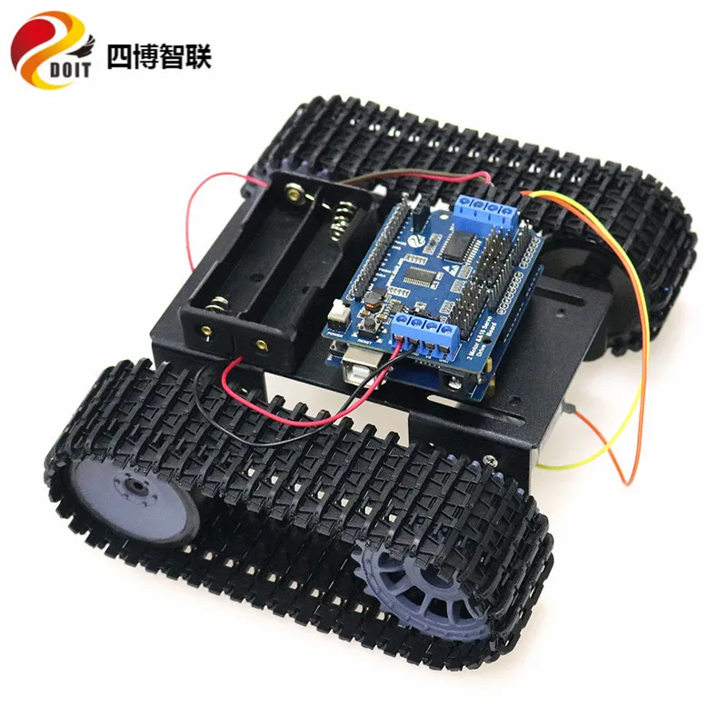 

SZDOIT Wifi Remote Control Metal TP101 Tank Chassis Kit ESPduino Control RC Crawler Robot Motor DIY For Arduino Toy Education