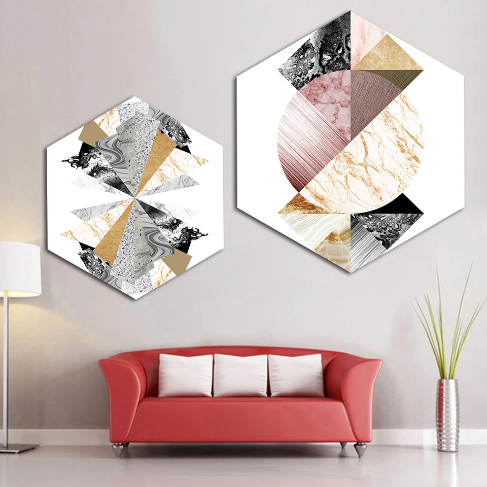 Minimalist Marble Geometric Pictures Prints Hexagon Abstract Painting Nordic Style Canvas Poster Fashion Home Decor Wall Artwork
Minimalist Marble Geometric Pictures Prints Hexagon Abstract Painting Nordic Style Canvas Poster Fashion Home Decor Wall Artwork