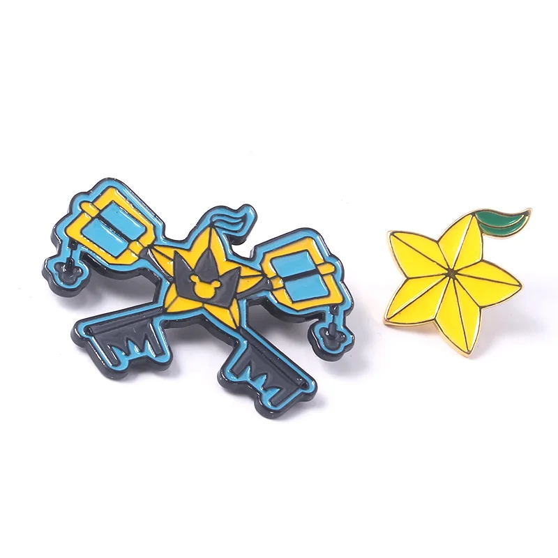 Game Kingdom Hearts Sora Keyblade Badge Brooches Paopu Fruit Enamel Pins Brooch for Women Men Lapel Pin Jeans Shirt Jewelry
Game Kingdom Hearts Sora Keyblade Badge Brooches Paopu Fruit Enamel Pins Brooch for Women Men Lapel Pin Jeans Shirt Jewelry