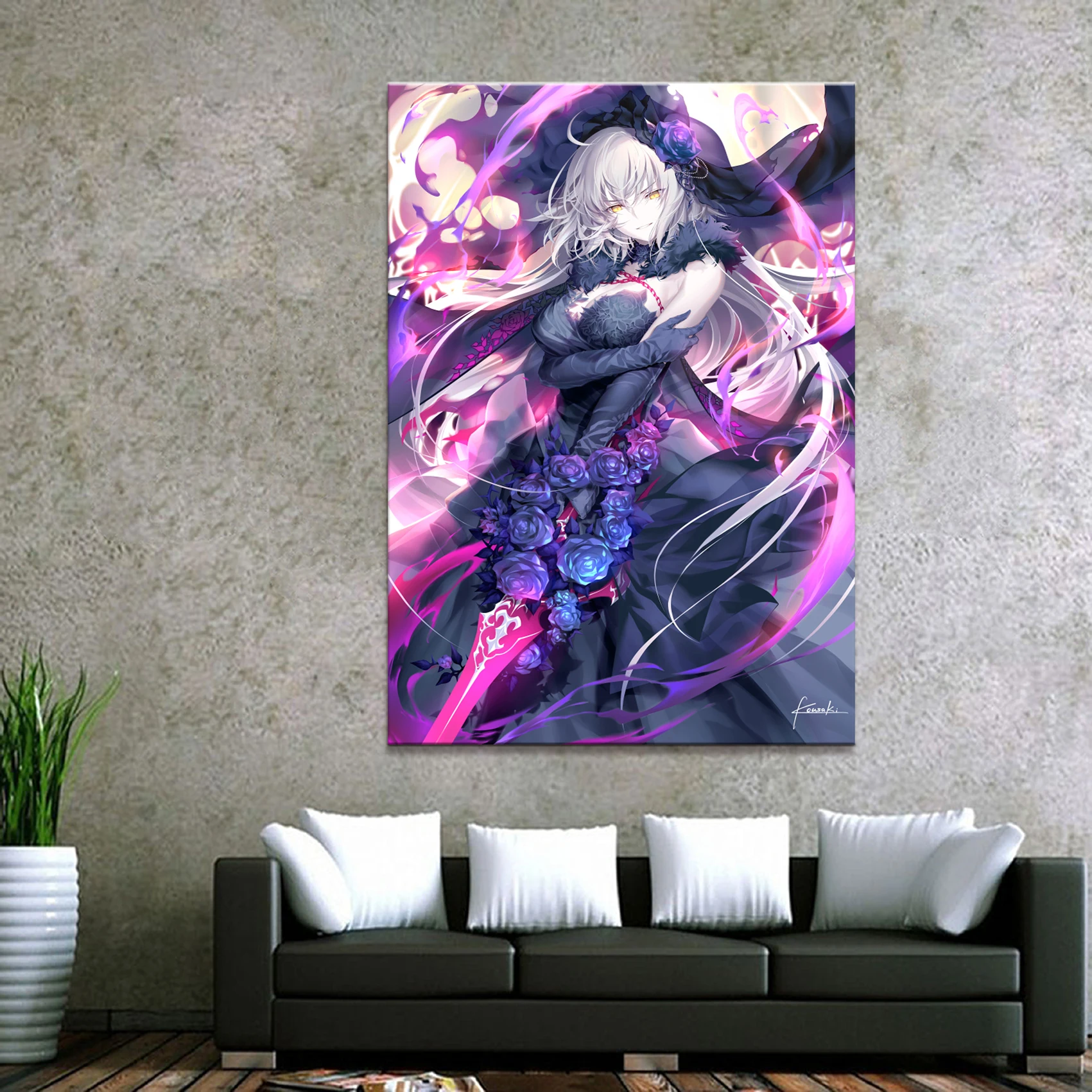 Домашний декор холст 1 штука сексуальное аниме Fate Grand Order художественные плакаты и