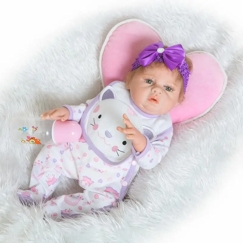 50cm Full Silicone Vinyl Handmade Reborns Doll Lifelike Baby Toys Realistic Baby Girl Dolls Kids Birthday New Year Gift
50cm Full Silicone Vinyl Handmade Reborns Doll Lifelike Baby Toys Realistic Baby Girl Dolls Kids Birthday New Year Gift