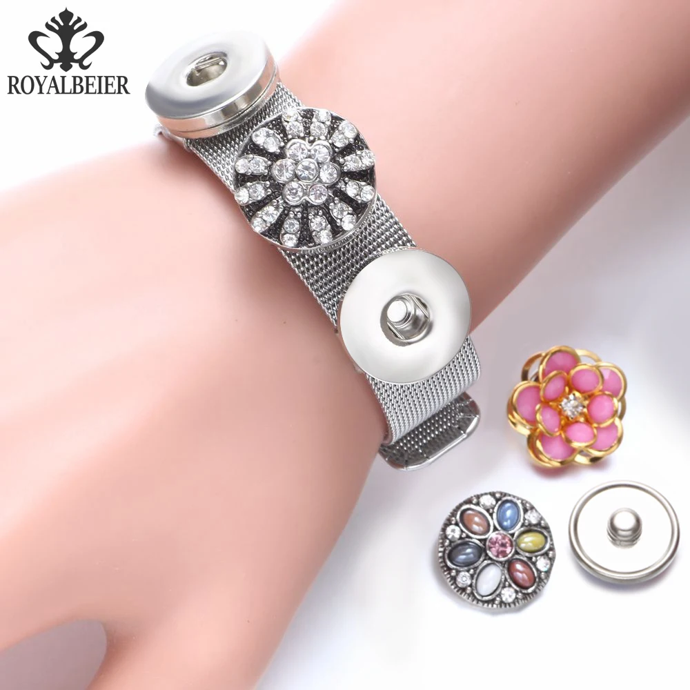 Wholesale 50pcs/lot Mixed Metal 18mm Beads Snap Button Jewelry DIY Metal Rhinestone Snap Button Fit Snap Button Bracelet Jewelry
Wholesale 50pcs/lot Mixed Metal 18mm Beads Snap Button Jewelry DIY Metal Rhinestone Snap Button Fit Snap Button Bracelet Jewelry