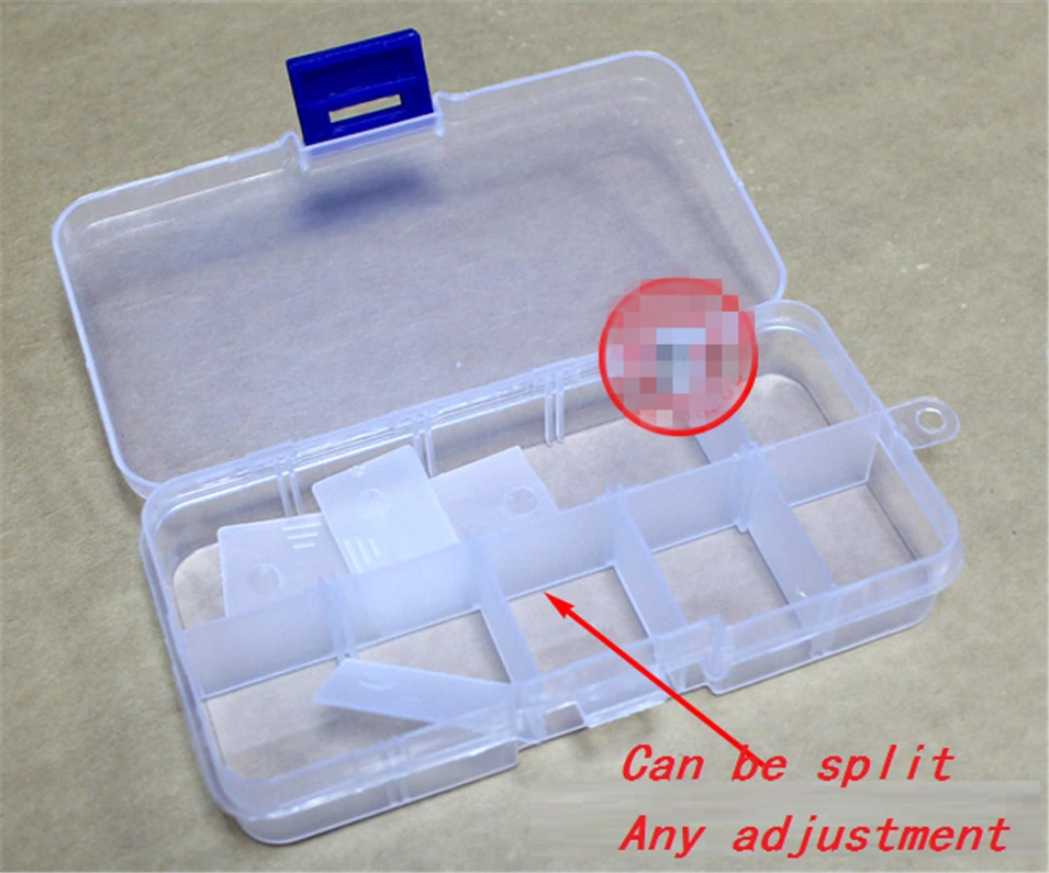 10 grid Parts box, electronic parts box, multi-function storage box, you can split the free adjustment 10 lattice Parts box
10 grid Parts box, electronic parts box, multi-function storage box, you can split the free adjustment 10 lattice Parts box