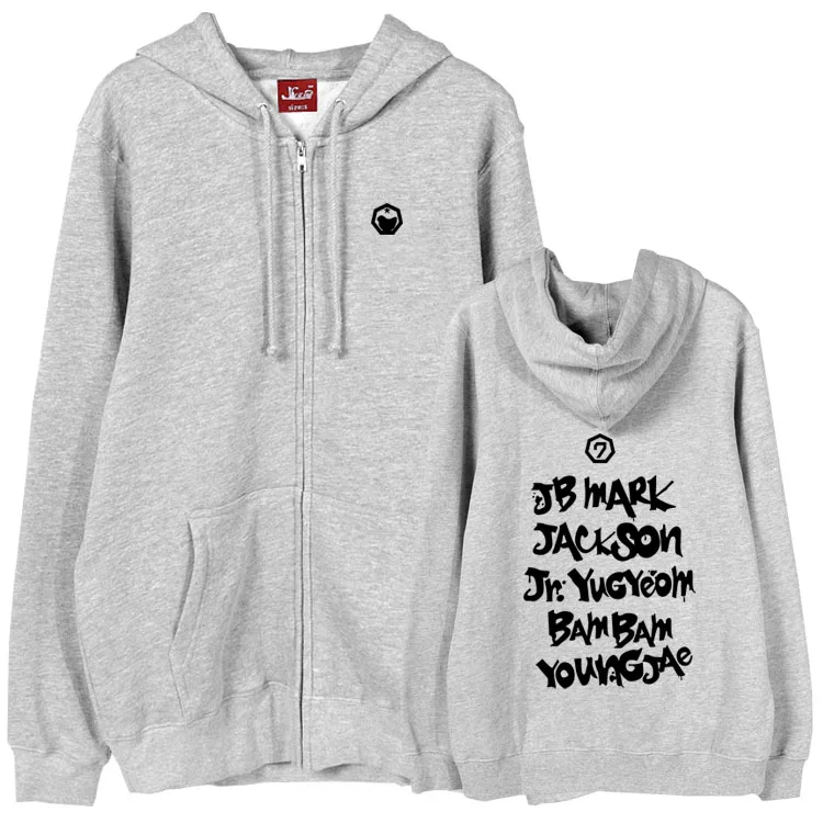 Autumn winter got7 3 years concert all member name printing fleece sweatshirt kpop i got7 zipper hoodie jacket
Autumn winter got7 3 years concert all member name printing fleece sweatshirt kpop i got7 zipper hoodie jacket
