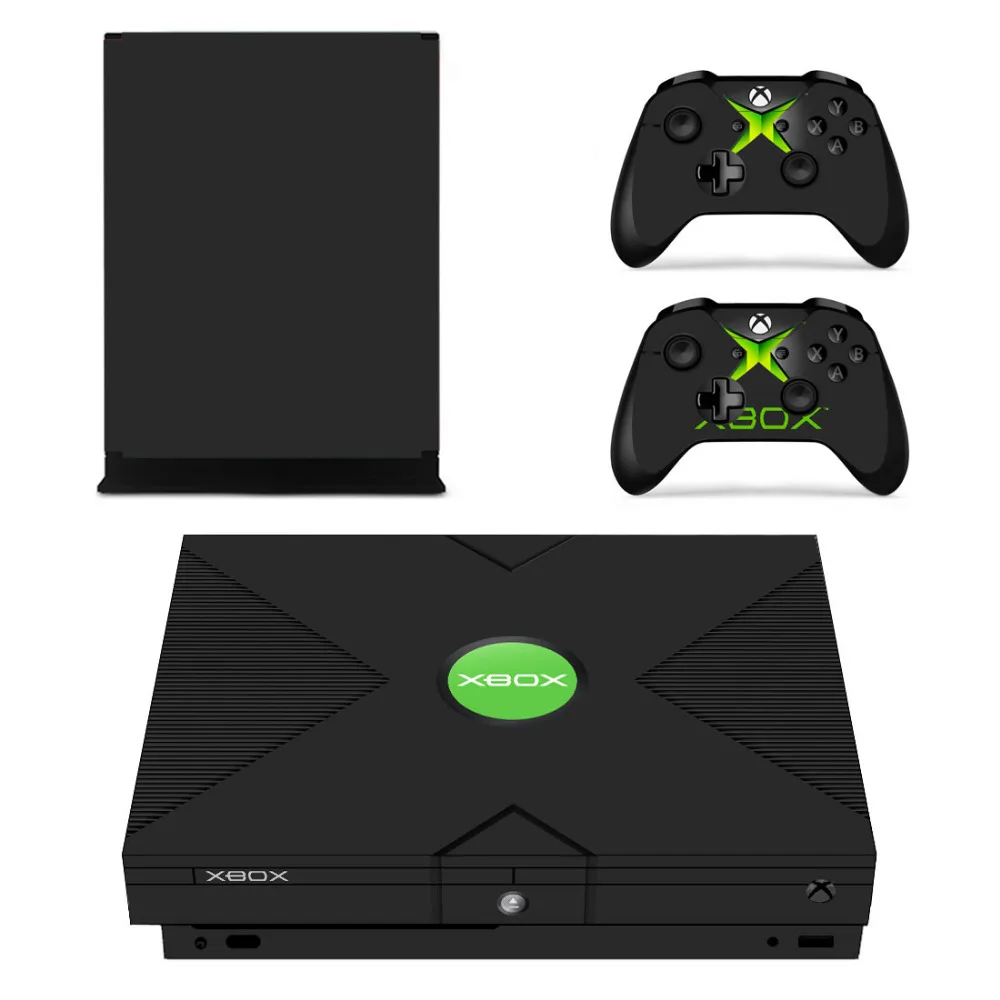 Пользовательский дизайн бело-черная наклейка для Microsoft Xbox One X консоль и