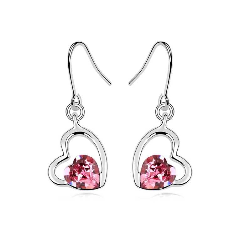 Hot Elegant Heart Earrings For Women Crystals from Swarovski Crystal Gift To Girlfriend Pendientes Fashion Jewelry
Hot Elegant Heart Earrings For Women Crystals from Swarovski Crystal Gift To Girlfriend Pendientes Fashion Jewelry