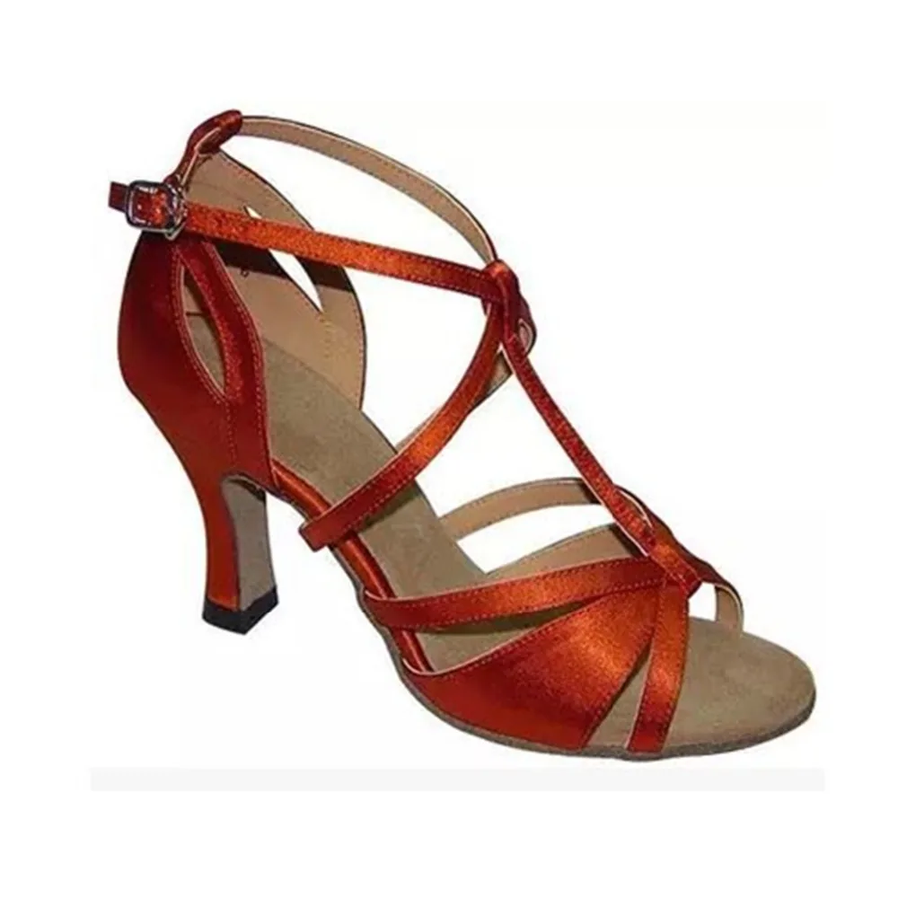 Latin Dance Shoes Women 4.5-8.5 cm Heel Height Satin Material black Bronze Silver Brown color Salsa for Ladies JYG861
Latin Dance Shoes Women 4.5-8.5 cm Heel Height Satin Material black Bronze Silver Brown color Salsa for Ladies JYG861