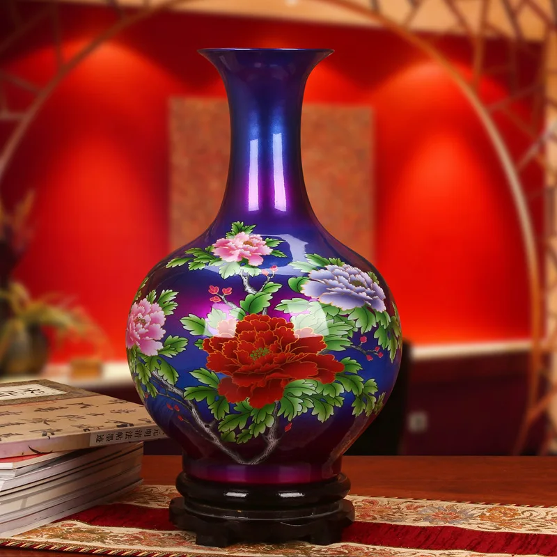 Jingdezhen ceramics high-grade crystal glaze colorful vase Vase Decoration of modern living room decoration crafts Home Furnishi
Jingdezhen ceramics high-grade crystal glaze colorful vase Vase Decoration of modern living room decoration crafts Home Furnishi