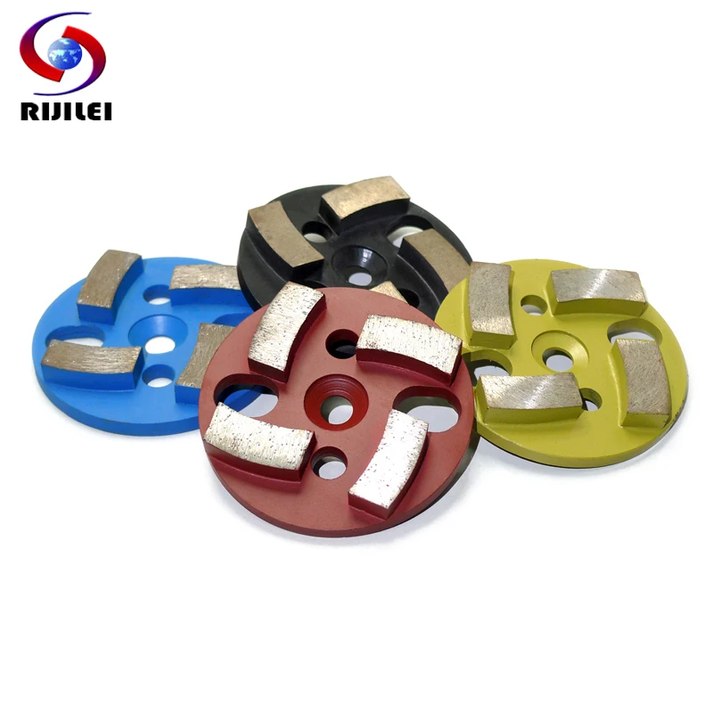 RIJILEI 4PCS/Lot 3Inch Metal Bond Diamond Grinding Disk 80mm Metal Diamond Polishing Pad Concrete Floor Polishing Disc 3MDH
RIJILEI 4PCS/Lot 3Inch Metal Bond Diamond Grinding Disk 80mm Metal Diamond Polishing Pad Concrete Floor Polishing Disc 3MDH