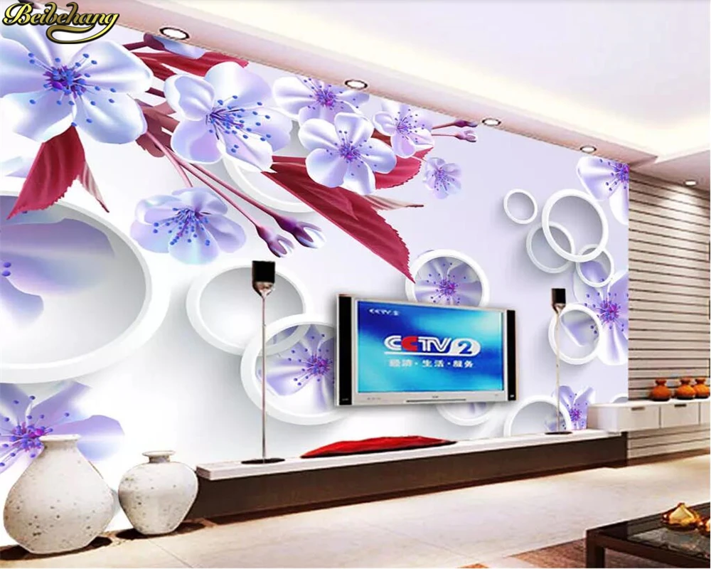 beibehang Custom wallpaper mural dreamy purple peach 3D stereo circle TV background wall papers home decor papel de parede
beibehang Custom wallpaper mural dreamy purple peach 3D stereo circle TV background wall papers home decor papel de parede